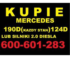 Skup Mercedes 190d 124d 2.0D Kupie silnik 200d 300d w201