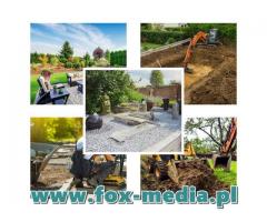 Usługi budowlano - ogrodowe, zakładanie ogrodów od podstaw, projekty