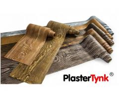 Elastyczne deski elewacyjne PlasterTynk - imitacja drewna. Dekostyl perfectstyr dekordeska dekorlux