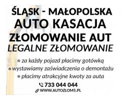 Złomowanie aut - profesjonalna obsługa i szybki odbiór! Śląskie/Małopolska